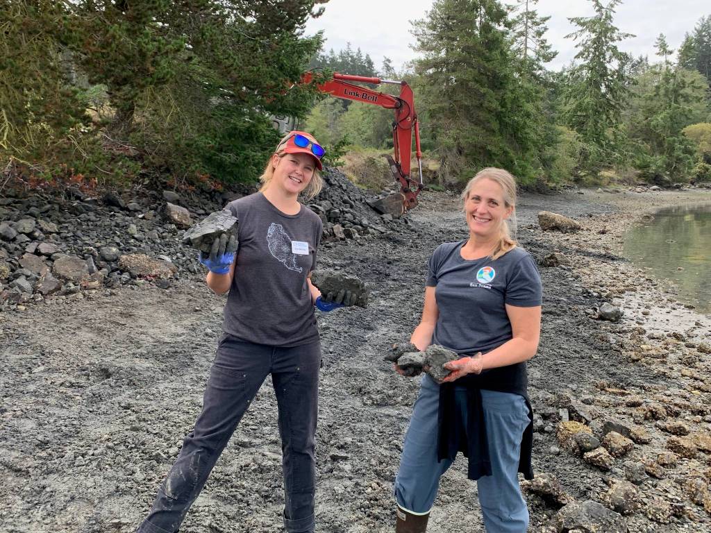 Contributed photo.                                 Tina Whitman and Jess Newley on Shaw Island.
