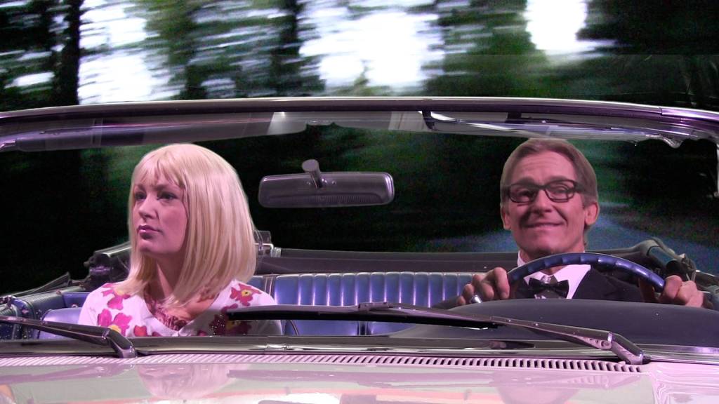 <em>Jake Perrine/contributed photo</em>                                Janet Weiss (Colleen Smith) and Brad Majors (Eric Underwood) before their fateful arrival at Frank N. Furters castle.