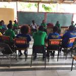 Contributed Photo | Cadet at a technical school in Pignon, Haiti teaching a two-day workshop on community involvement, agriculture, business and accounting.