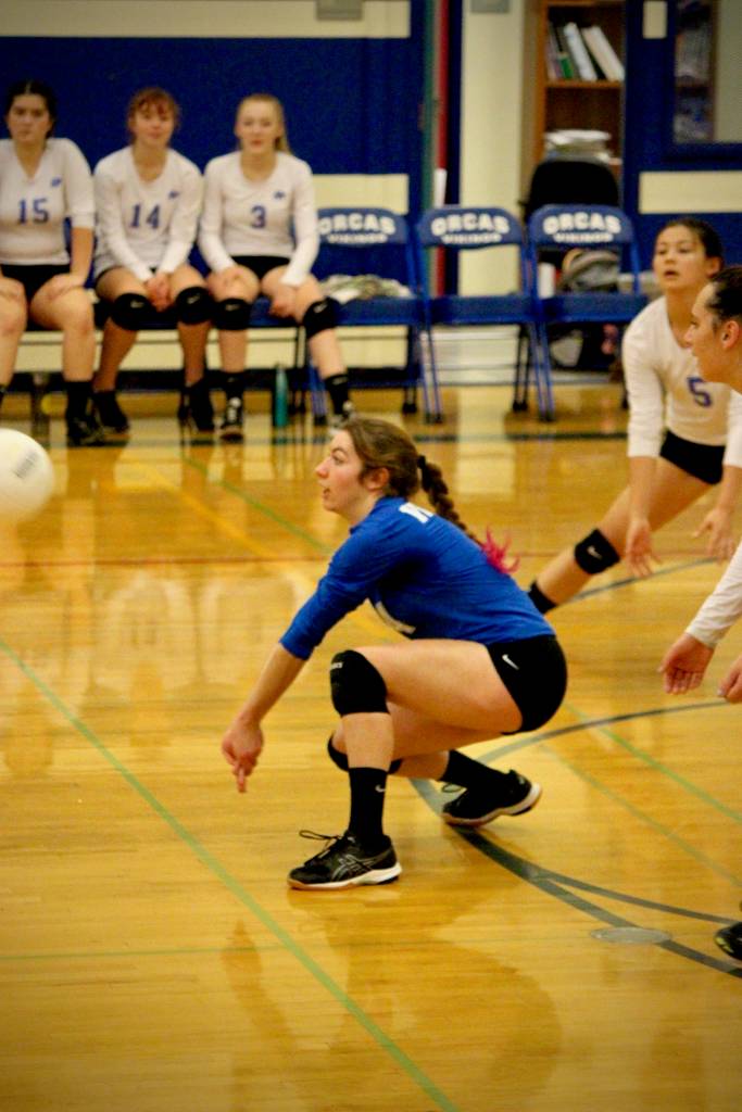 Corey Wiscomb/Contributed photo                                Viking Ariah Howard in one of the games against La Conner.