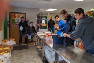 Left to right: Robin Gropp; Molly Troxel; Isaiah Maxi; Ewan Lister; Landon Carter; Jayson Krisch (Contributed photo.)