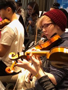 Contributed photo                                 Ashling Gordon rehearsing during one of two eight-hour rehearsal days