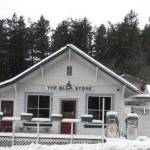 Contributed Photo | The Olga Store building dressed in white during snow days 2020