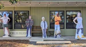 Flat people demonstrating social distancing. (Contributed photo.)