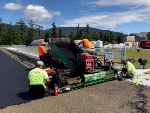 School track is nearing completion