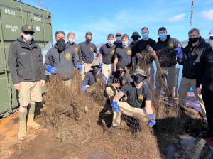 Army returns for second round of removing derelict nets