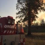 Small brushfire on Seaview Street