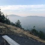 A smoky view from atop Mount Grant. (Emillie Novak/staff photo)
