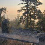 A smoky view from atop Mount Grant. (Emillie Novak/staff photo)