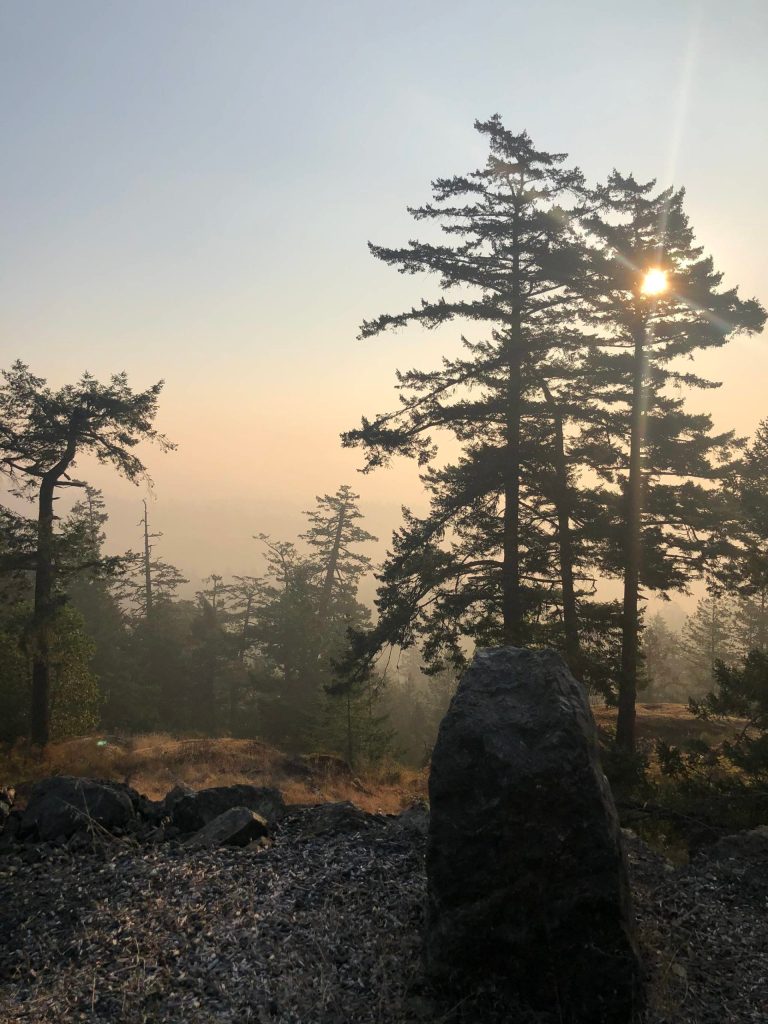 A smoky view from atop Mount Grant. (Emillie Novak/staff photo)