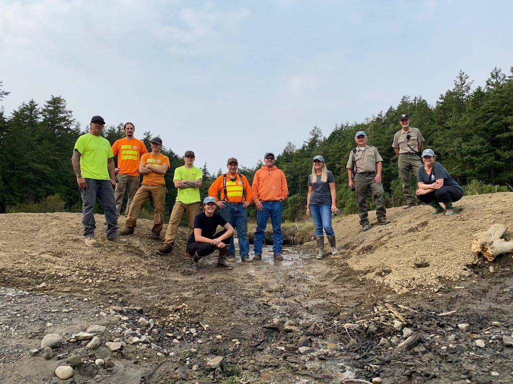 Salmon habitat restored on Sucia Island