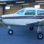 Laura Kussman/Staff photo
David Billings returns the Sundowner to its hangar at the Orcas Island Airport where Bob Waunch also keeps his personal aircraft.