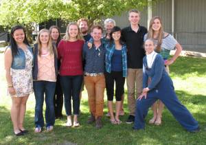 Contributed photo
Jean Henigson (far right) and teen volunteers in 2013.