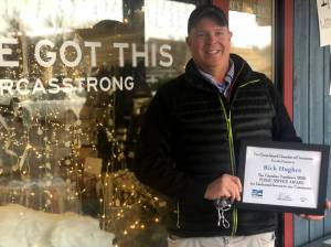 Colleen Smith/staff photo
Rick Hughes with his award.