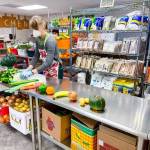 Contributed photo
A volunteer in the Orcas Food Bank.