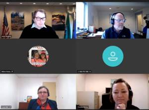 Upper left: Jamie Stephens. Upper right: Mike Thomas. Lower left: Cindy Wolf. Lower right: Christine Minney.