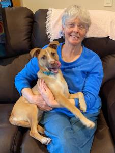 Cindi Lund with Annie.