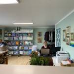 Contributed photo
Meg lights up OCRC’s new front office space.