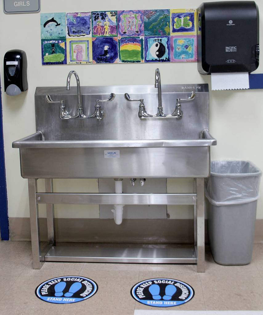 Colleen Smith/staff photo
One of the new handwashing stations.