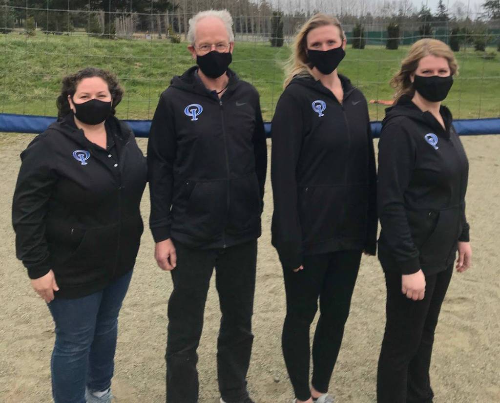 Contributed photo
Volleyball coaches Kim Malo, Hank Date, Rachel Wilson, Janna Carter.