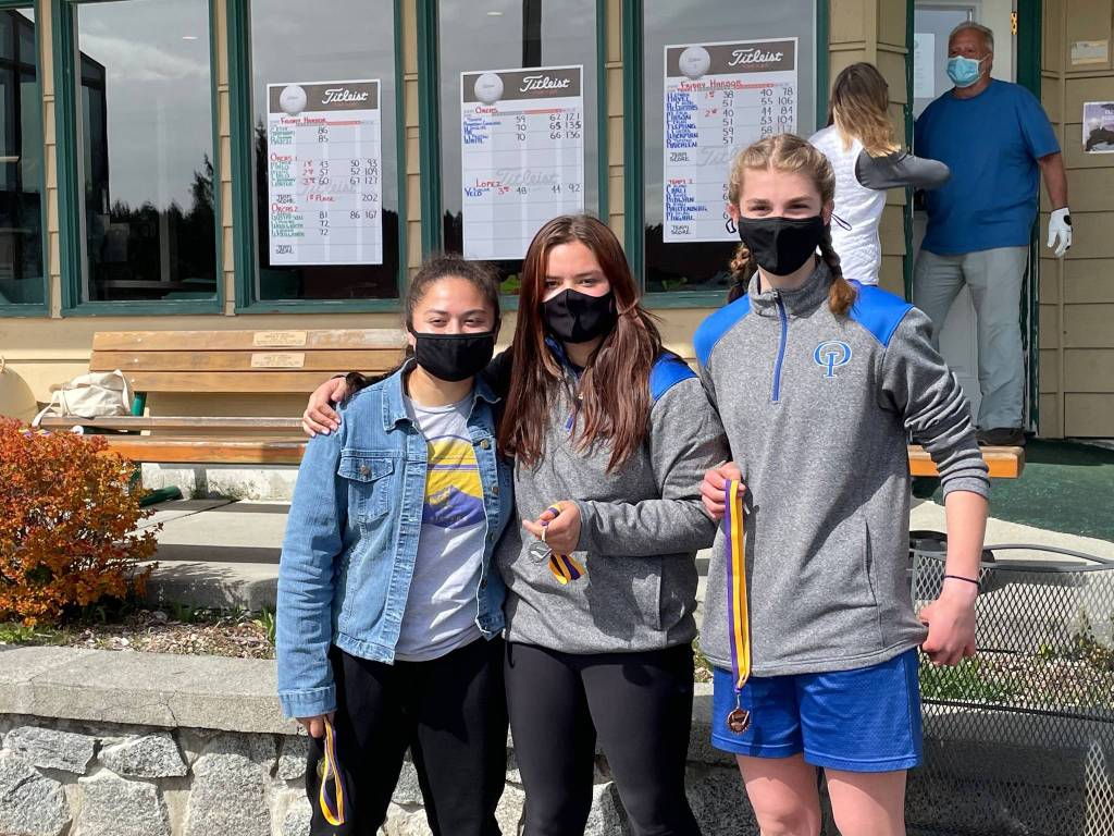 Contributed photo
Golf champions Tayla Malo, Lili Malo and Bethany Carter.