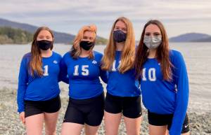 Contributed photo
Seniors Anwyn Thompson, Alanna Lago, Lindsey Simpson and Darian Johnson.