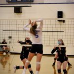 Corey Wiscomb/contributed photo
Freshman Bethany Carter elevates for a spike against Coupeville.
