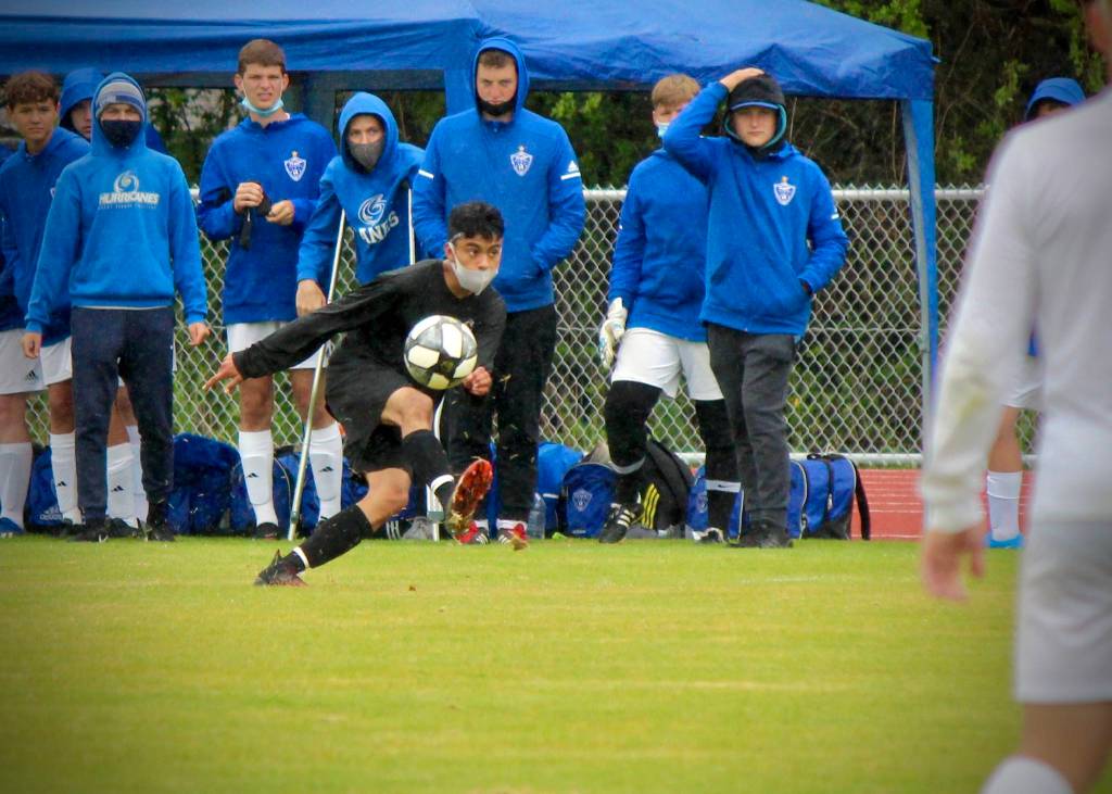 Corey Wiscomb/contributed photo
Pedro Banderas Guerra eyes where he wants the ball to go as he passes upfield for an offensive attack.
