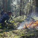 Contributed photo|CCC crew making biochar for soil amendment and forest health.