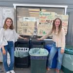 Contributed photo
Spring Street International 2021 graduates Linnea Morris and Ela Anevine did a deep dive into waste management.