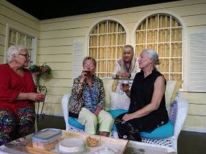 Photo by Doug Bechtel/The cast of Savannah Sipping Society.