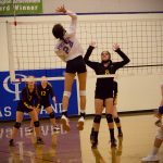 Corey Wiscomb photo
A vital kill scored by Senior Alecia Talbot helped project Orcas past the Concrete Lions to win the fourth and final set of the match.