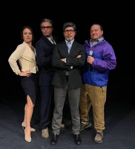 <strong>Jake Perrine photo </strong>
<em>L-R: Cast members Colleen Smith, Caleb Summers, Jon Spinagotti and Christopher Evans. </em>