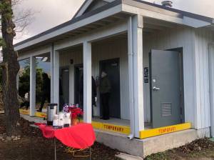 Colleen Smith/staff photo
The new bathroom and shower in the Village Green.