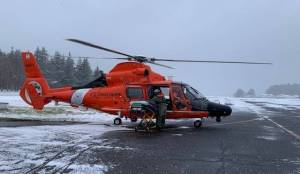 The Coast Guard transported an Orcas patient on Dec. 25.