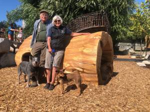 Colleen Smith/staff photo
Chuck Greening and Margaret Payne were instrumental in completing the new playground.