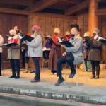 Contributed photo
Orcas Choral Society caroled outdoors this year to share holiday joy.