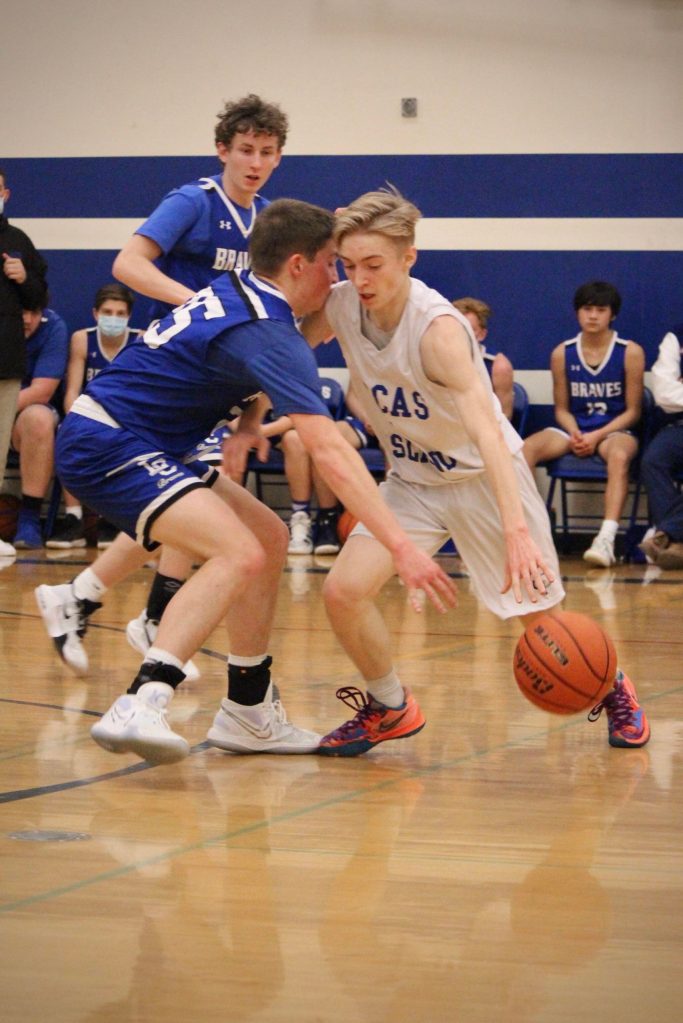 Corey Wiscomb photo
Sophomore Sam Sutton has been consistent with the ball for the Viking offense and has been a terror on defense for the opposing teams guards.