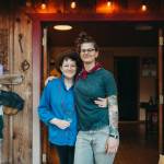 Contributed photo
The couple in their home on Orcas.