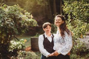 Contributed photo
Katie Thompkins (left) and Cat Michalski (right) on their wedding day.