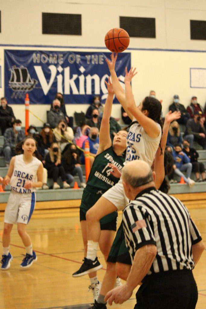 Corey Wiscomb photo
Sofia Mahony-Jauregui floats down the lane and into the air. She is now able to play HS basketball as an eighth-grader since the WIAA rule change. Despite often being the youngest on the court her hard work and athleticism combine for many highlights.
