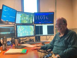 Courtesy photo/ San Juan County Fire Department
Tom Eades at work in the dispatch office.