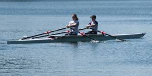 Chris Sutton/contributed photo
Arla Sutton and brother Sam on Cascade Lake.