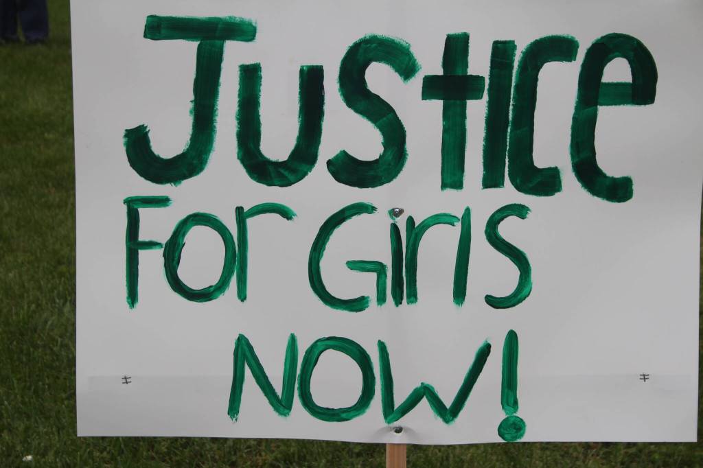 Heather Spaulding / Staff photo
Signs at the courthouse June 21 demanding accountability