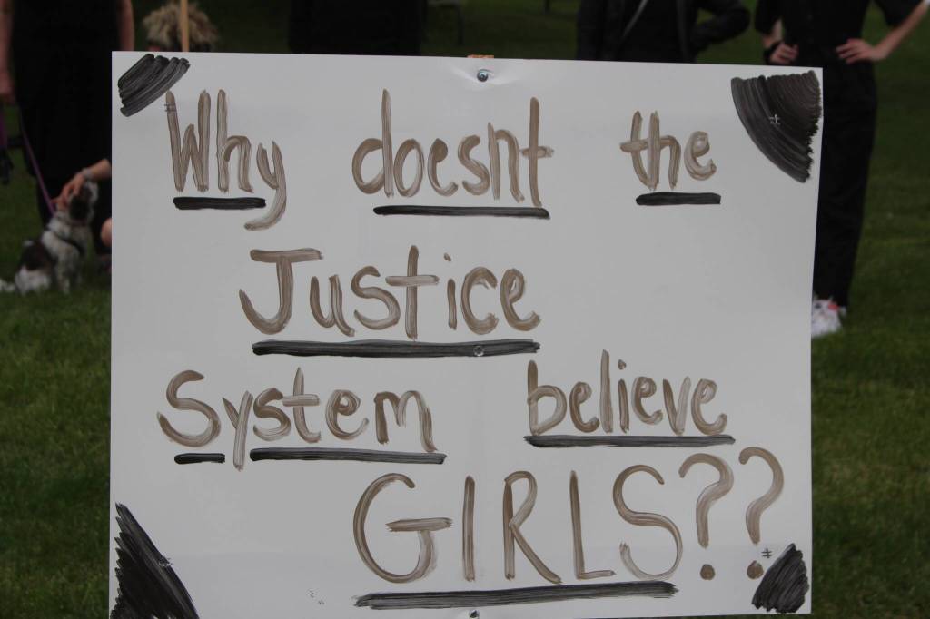 Heather Spaulding / Staff photo
Signs at the courthouse June 21 demanding accountability