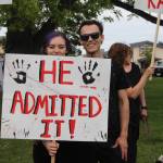 Heather Spaulding / Staff photo
Protestors at the courthouse