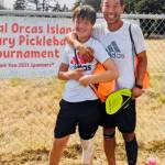 Contributed photo by the Orcas Island Rotary Club
The 2021 Mens doubles gold went to Kevin Lee and his son Max (age 13).