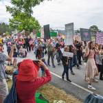 Barbara Paulsen/Contributed photo
A huge crowd made signs and marched in the Lopez Island Fourth of July parade.