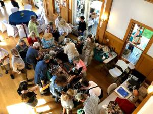 Contributed photo
Above left: The jewelry counter is always popular on Market Day.