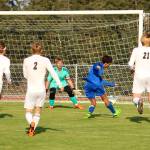 Corey Wiscomb photo
Guillermo Sagarra Iglesias penetrates deep into the Hurricane defense for a goal.